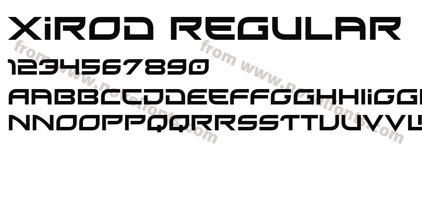 Xirod RegularPreview