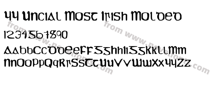 YY Uncial Most Irish MoldedPreview