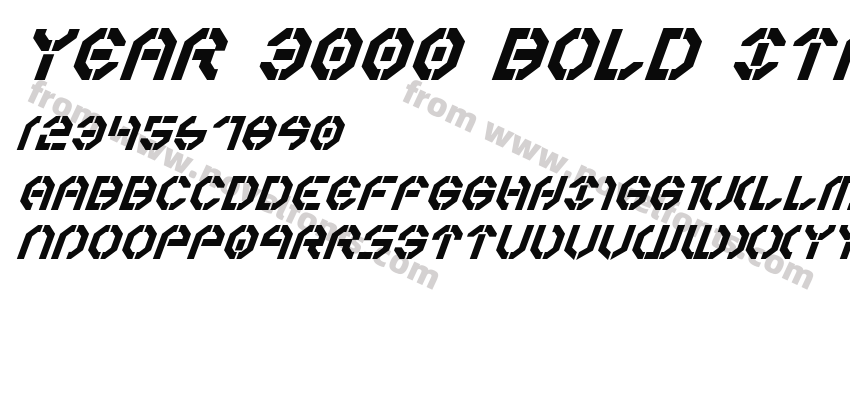 Year 3000Bold ItalicPreview