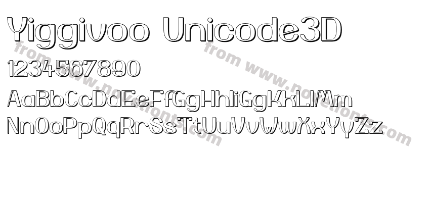 Yiggivoo Unicode3DPreview