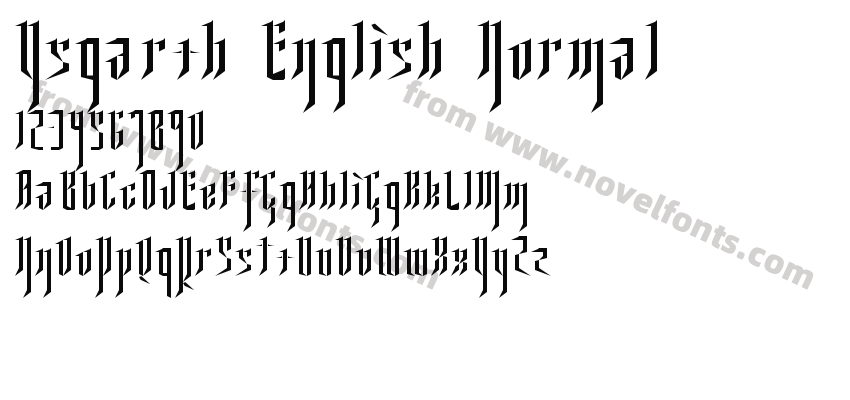 Ysgarth English NormalPreview