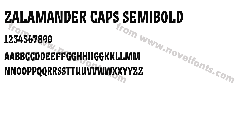 Zalamander Caps SemiboldPreview