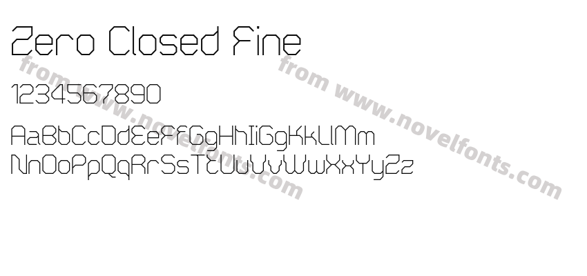 Zero Closed FinePreview