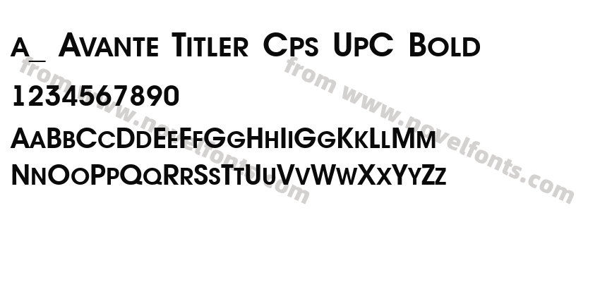 a_ Avante Titler Cps UpC BoldPreview