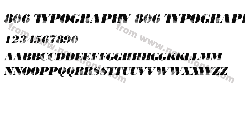 806 Typography 806 TypographyPreview