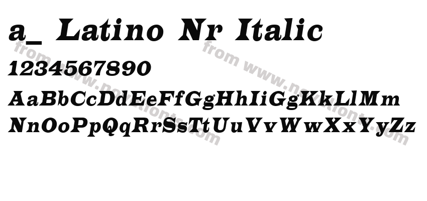 a_ Latino Nr ItalicPreview