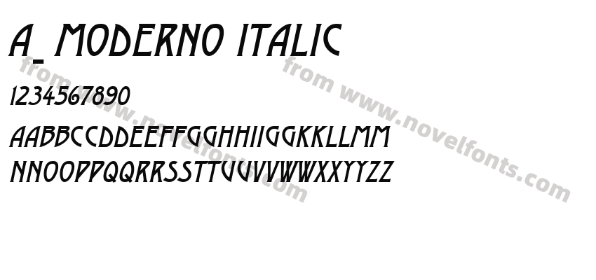 a_ Moderno ItalicPreview