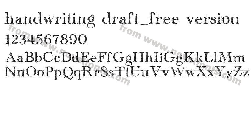 handwriting draft_free versionPreview