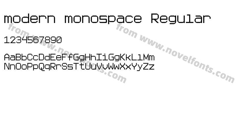 modern monospace RegularPreview