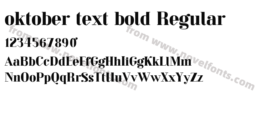 oktober text bold RegularPreview