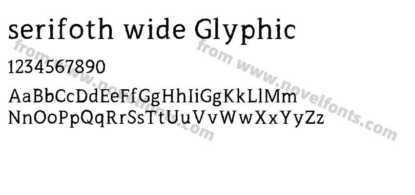 serifoth wide GlyphicPreview