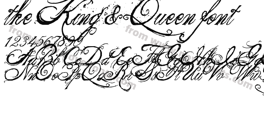 the King & Queen fontPreview