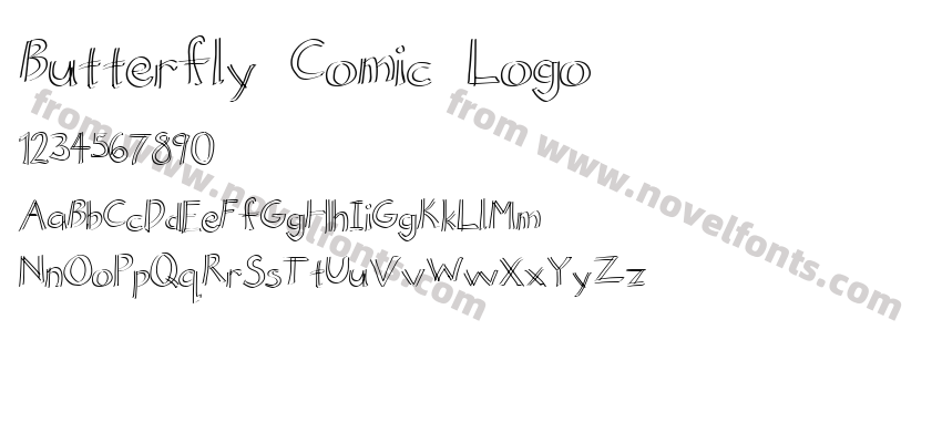 Butterfly Comic LogoPreview