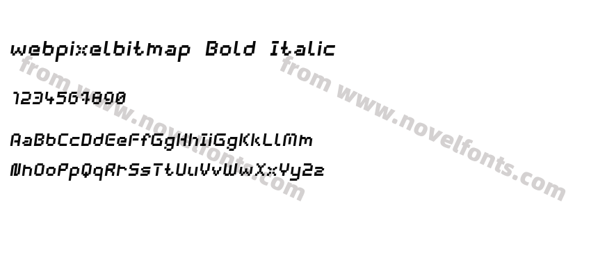 webpixelbitmap Bold ItalicPreview