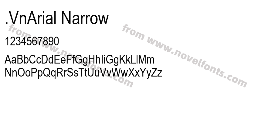 .VnArial NarrowPreview