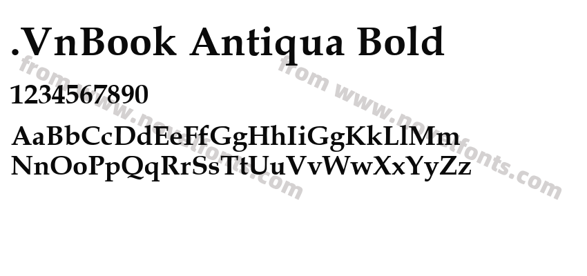 .VnBook Antiqua BoldPreview