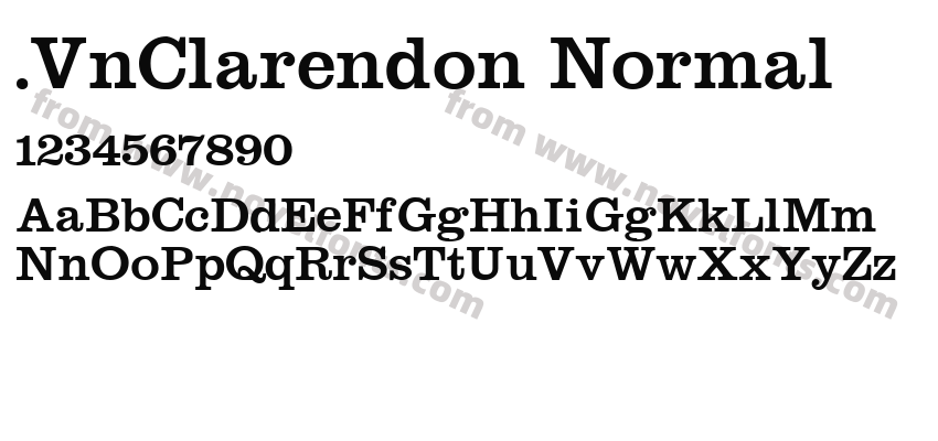 .VnClarendon NormalPreview