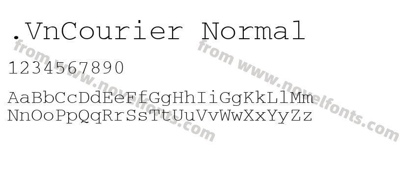 .VnCourier NormalPreview