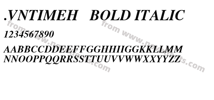 .VnTimeH   Bold ItalicPreview