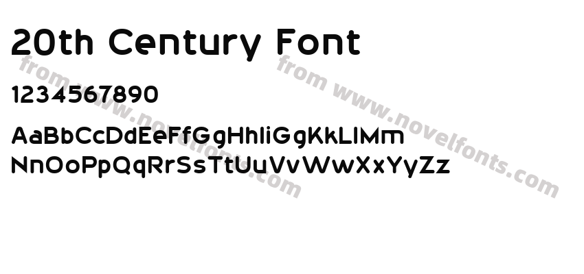 20th Century FontPreview