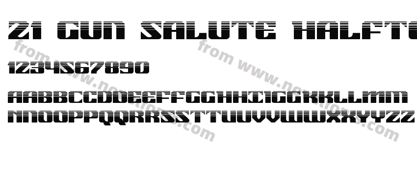 21 Gun Salute HalftonePreview