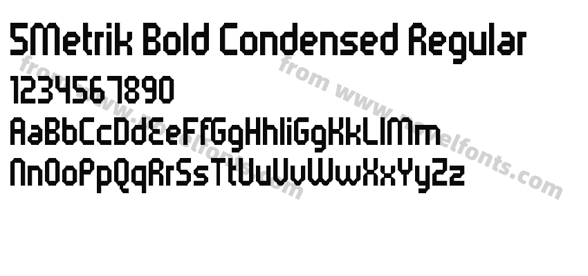 5Metrik Bold Condensed RegularPreview