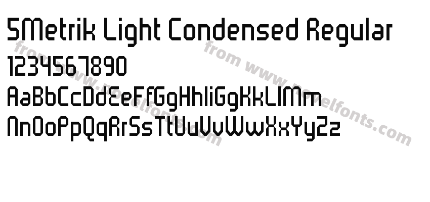 5Metrik Light Condensed RegularPreview