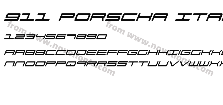 911 Porscha ItalicPreview