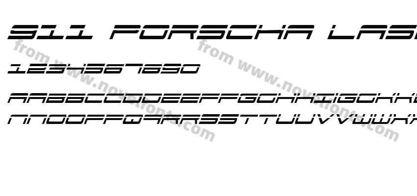 911 Porscha Laser ItalicPreview