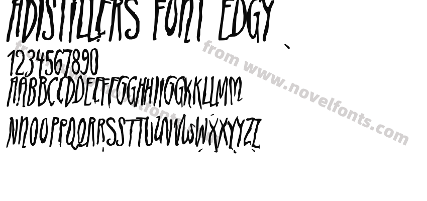 ADIstiLleRS Font EdgyPreview