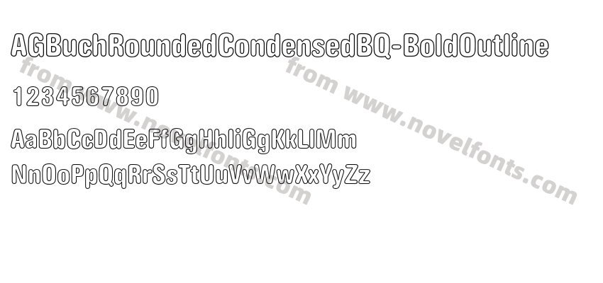 AGBuchRoundedCondensedBQ-BoldOutlinePreview