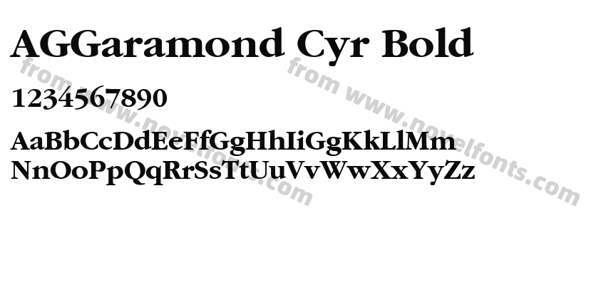 AGGaramond Cyr BoldPreview