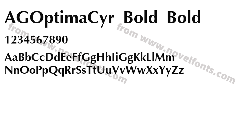 AGOptimaCyr Bold BoldPreview