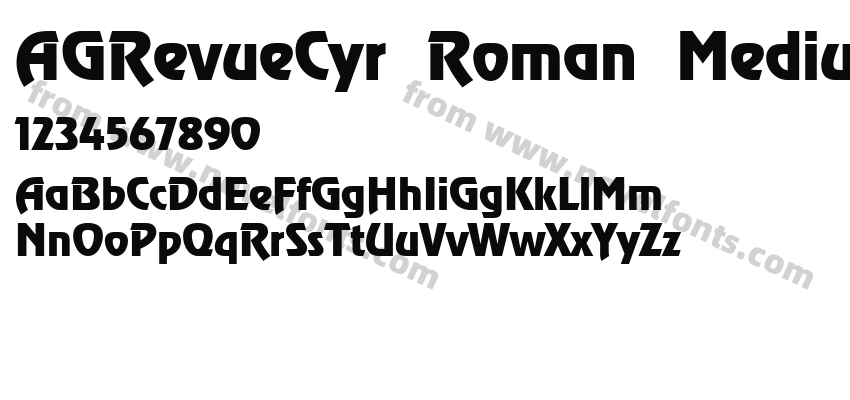 AGRevueCyr Roman MediumPreview