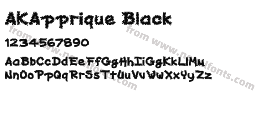 AKApprique BlackPreview