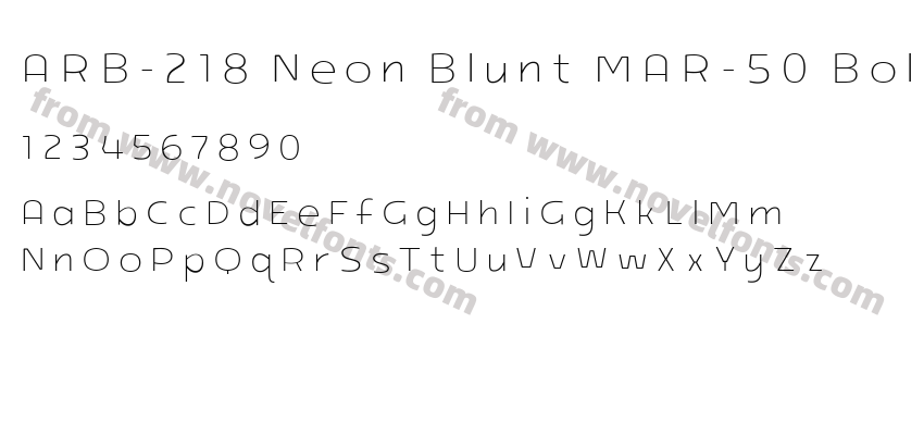 ARB-218 Neon Blunt MAR-50 BoldPreview