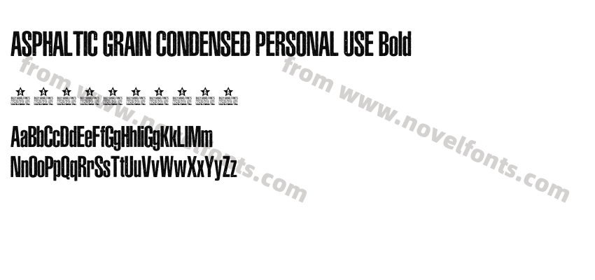 ASPHALTIC GRAIN CONDENSED PERSONAL USE BoldPreview