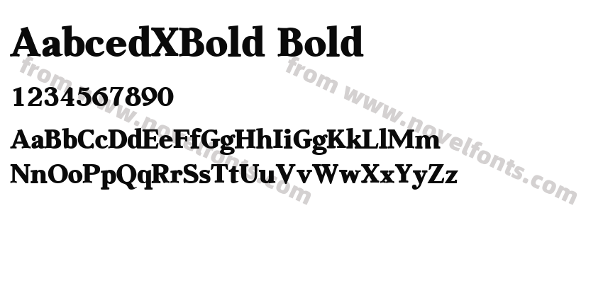 AabcedXBold BoldPreview