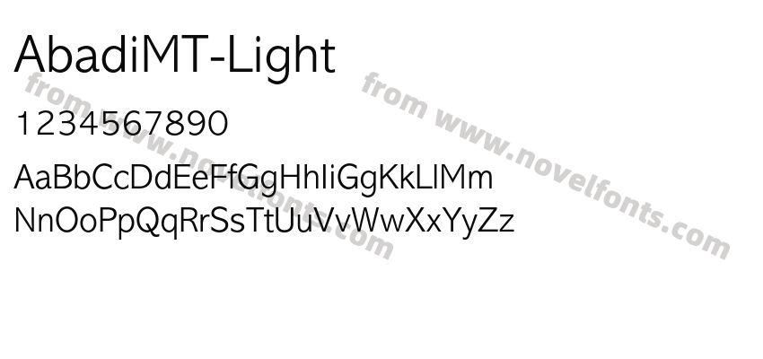 AbadiMT-LightPreview
