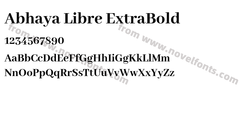 Abhaya Libre ExtraBoldPreview