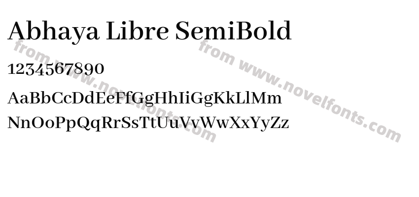 Abhaya Libre SemiBoldPreview