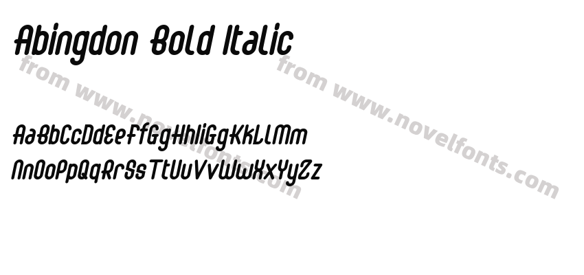 Abingdon Bold ItalicPreview