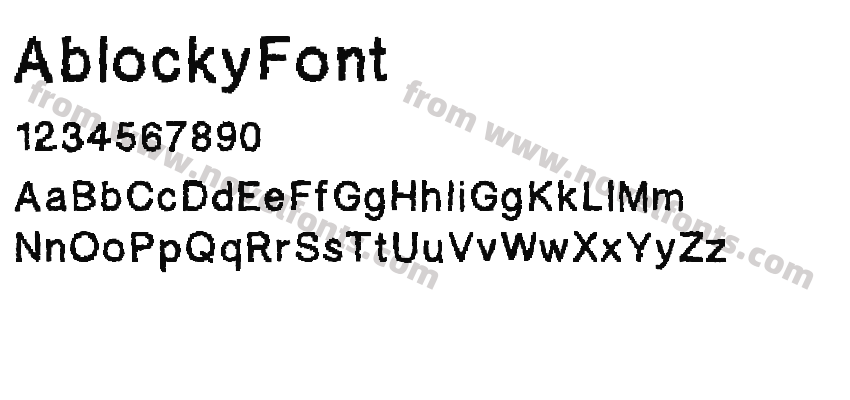 AblockyFontPreview