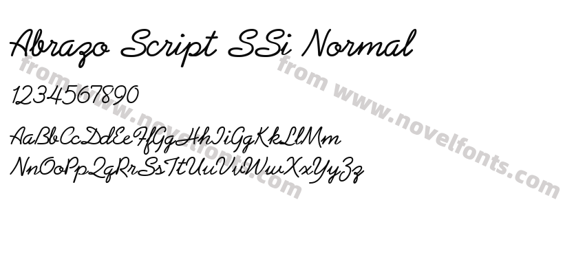 Abrazo Script SSi NormalPreview