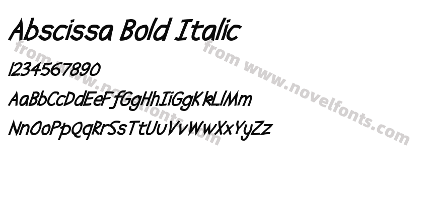 Abscissa Bold ItalicPreview