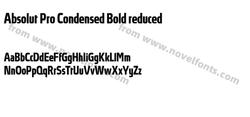 Absolut Pro Condensed Bold reducedPreview