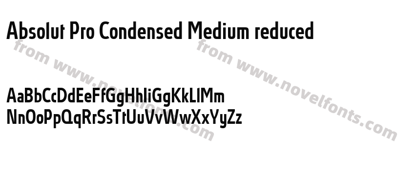 Absolut Pro Condensed Medium reducedPreview