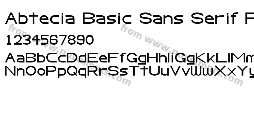 Abtecia Basic Sans Serif FontPreview