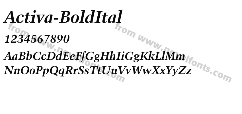 Activa-BoldItalPreview