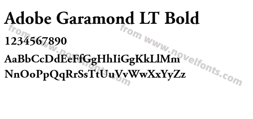 Adobe Garamond LT BoldPreview